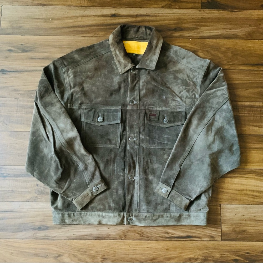Timberland WeatherGear Workman’s Heavy Suede Leather Jacket Men’s Size Large